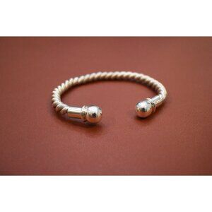 VINTAGE MEXICO TWISTED STERLING SILVER 925 CUFF BRACELET 35.9g - SOUTHWESTERN